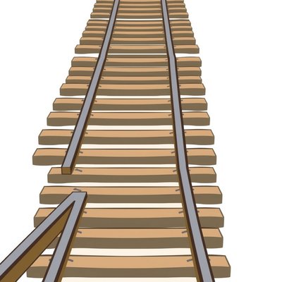 Tor kolejowy — ilustracja edukacyjna