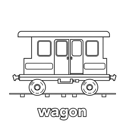 Wagon — kolorowanka