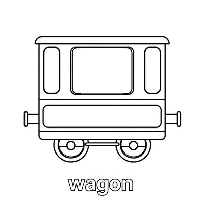 Wagon — kolorowanka