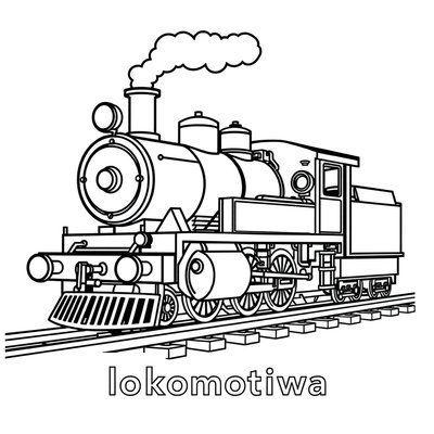 Lokomotywa — kolorowanka