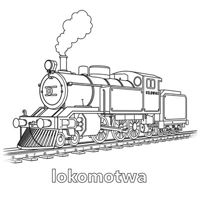 Lokomotywa — kolorowanka
