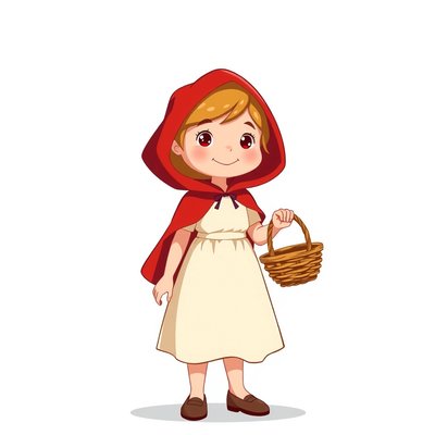 Portret: Czerwony Kapturek (duży plakat)