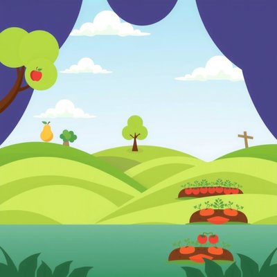 Tło sceny: ogród / sad