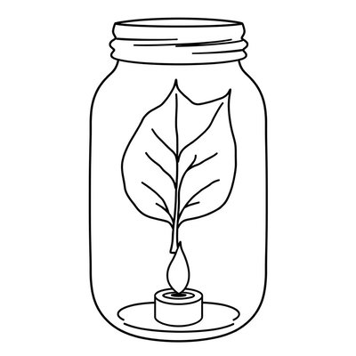 Kolorowanka — słoiczek ze światłem