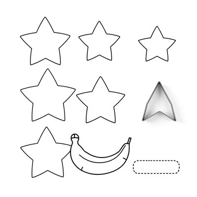 Szablon: Gwiazdki z banana