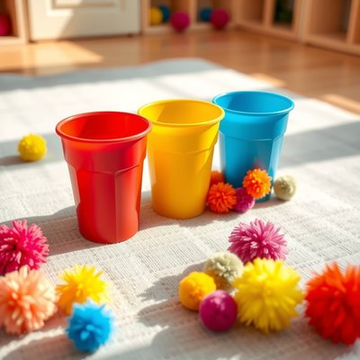 Kubeczki i pompony — obraz pomocniczy