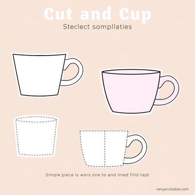 Szablon kubeczków — wytnij i użyj