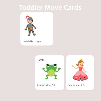 Karty ruchowe (Marsz, Skok, Machanie)