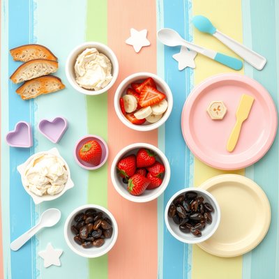 Zdjęcie składników — top-down do prezentacji