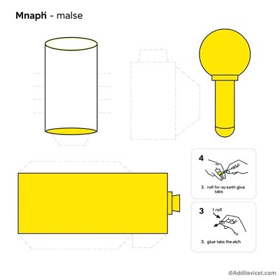 Szablon zabawkowego mikrofonu
