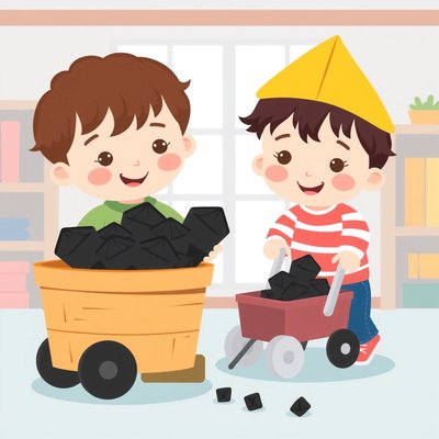 Zabawa w transport — przenoszenie węgla