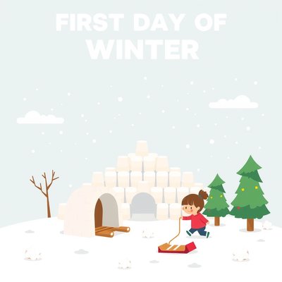 Plakat: Pierwszy Dzień Zimy