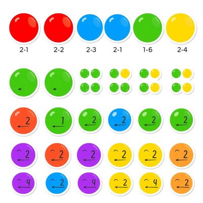 Arkusz naklejek — Kropki do oznaczania par