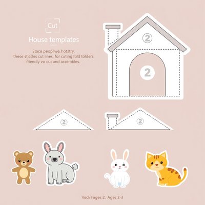 Szablony 'Domki dla zwierzątek'