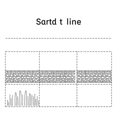 Szablon do druku: Linia startu i paski powierzchni