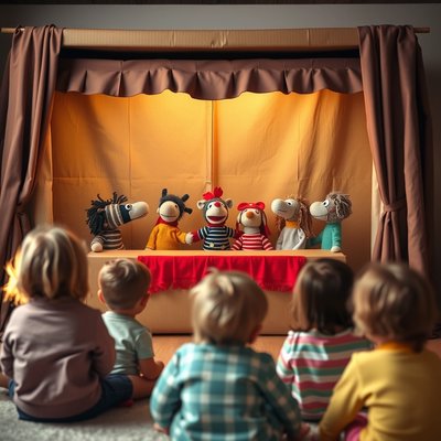 Zdjęcie sceny — mały teatrzyk w sali