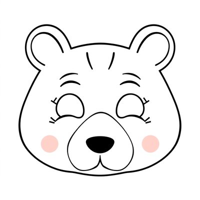 Szablon maski — prosta maska kartonowa