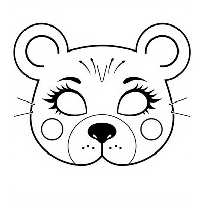 Szablon maski — prosta maska kartonowa