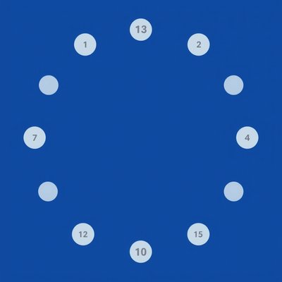 Plakat - Duża flaga Unii Europejskiej (z zaznaczonymi miejscami)