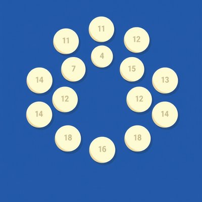 Plakat - Duża flaga Unii Europejskiej (z zaznaczonymi miejscami)