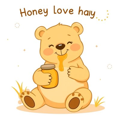 Plakat – Kubuś Puchatek (obrazek powitalny)