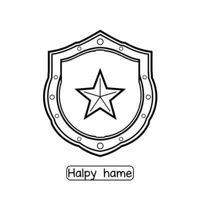 Odznaka do kolorowania (szablon)