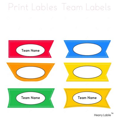 Etykiety drużynowe / mini-flagi