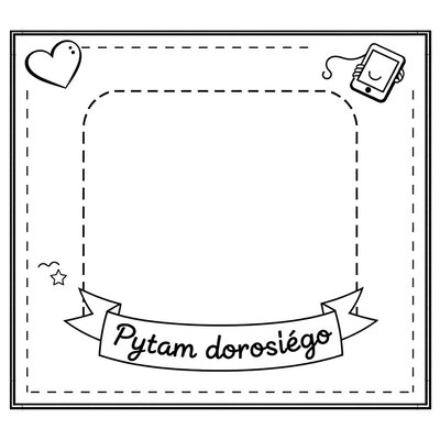 Szablon ramki do wycięcia (A4)