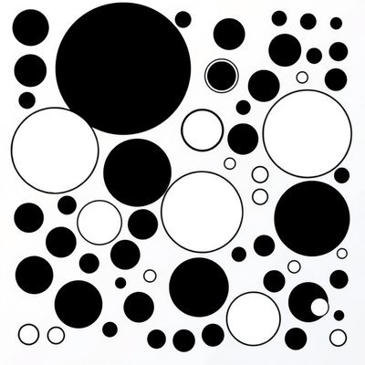 Szablon do kropkowania — duże okręgi