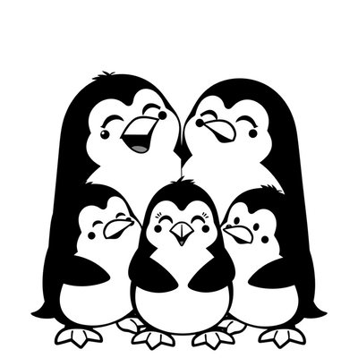 Kolorowanka – pingwinowe emocje