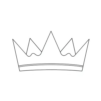Korona do dekorowania — szablon