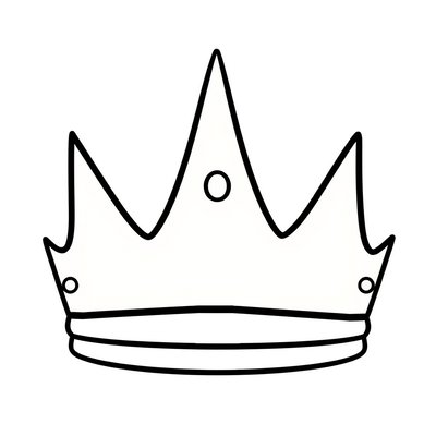 Korona do dekorowania — szablon