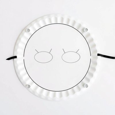 Maska z papierowego talerzyka — szablon