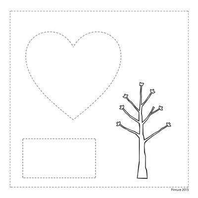 Szablony do wycinania — serce i drzewko