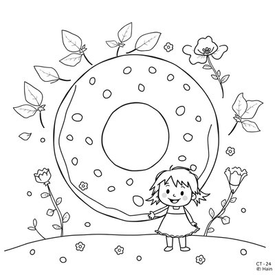 Arkusz kolorowanki — Eko-pączek