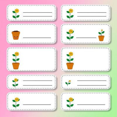 Etykiety na doniczki — szablon do podpisania