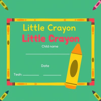 Certyfikat uczestnika — "Mała Kredka"