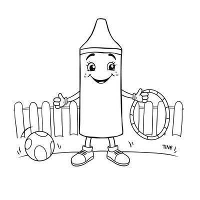 Kolorowanka — Duża kredka i przyjaciele