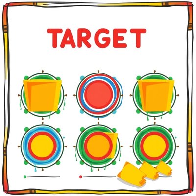 Plansza do rzutu — "Kredka do pudełka"