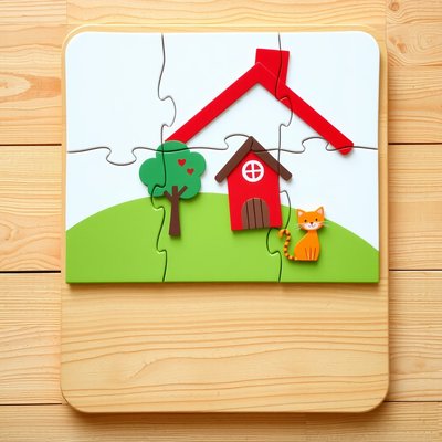 Plansza pokazowa — ukończone puzzle