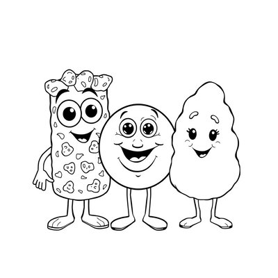 Kolorowanka: Wesołe płatki