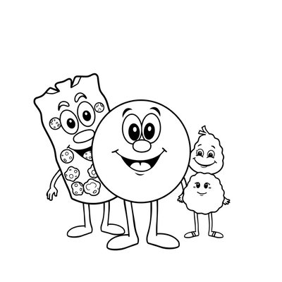 Kolorowanka: Wesołe płatki