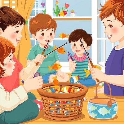 Stanowisko B — Łowienie rybek