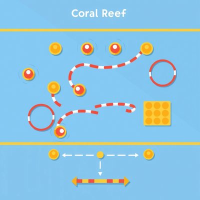 Stanowisko C — Rafa koralowa (tor przeszkód)