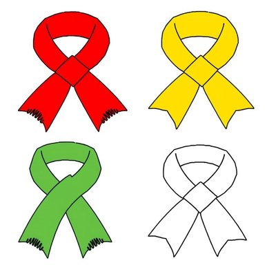 Szablony chusteczek/wstążek do wycięcia