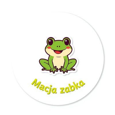 Projekt naklejki 'Mała żabka'
