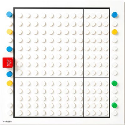 Plansza do budowania (A4) — mata z polami