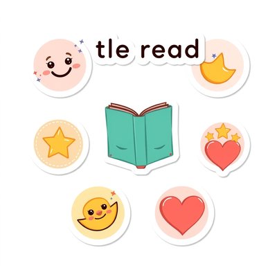 Naklejki "Mały czytelnik" (arkusz)