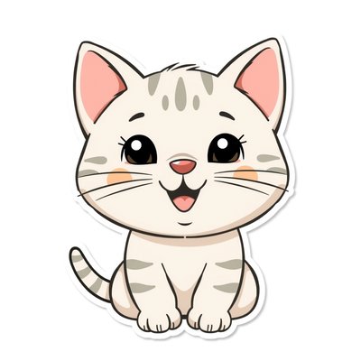 Kot — duży obrazek do wycięcia