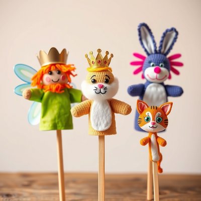 Gotowe pacynki — różnorodność postaci